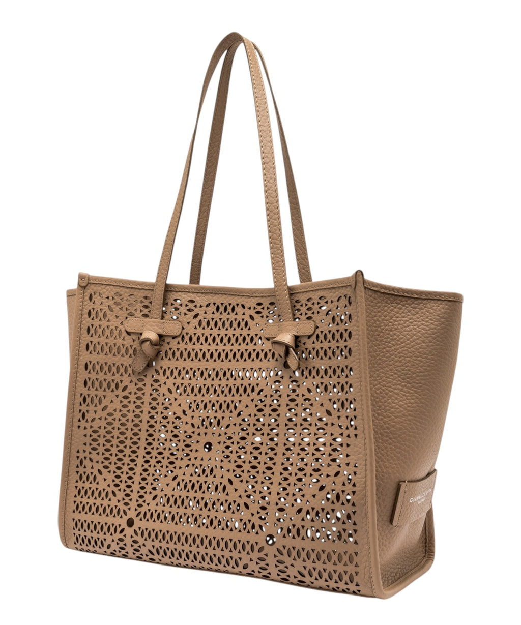 Gianni Chiarini Marcella Bag with Perforated Decoration