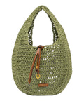 Nefeli Hobo Tasche aus gehäkeltem Strohhut