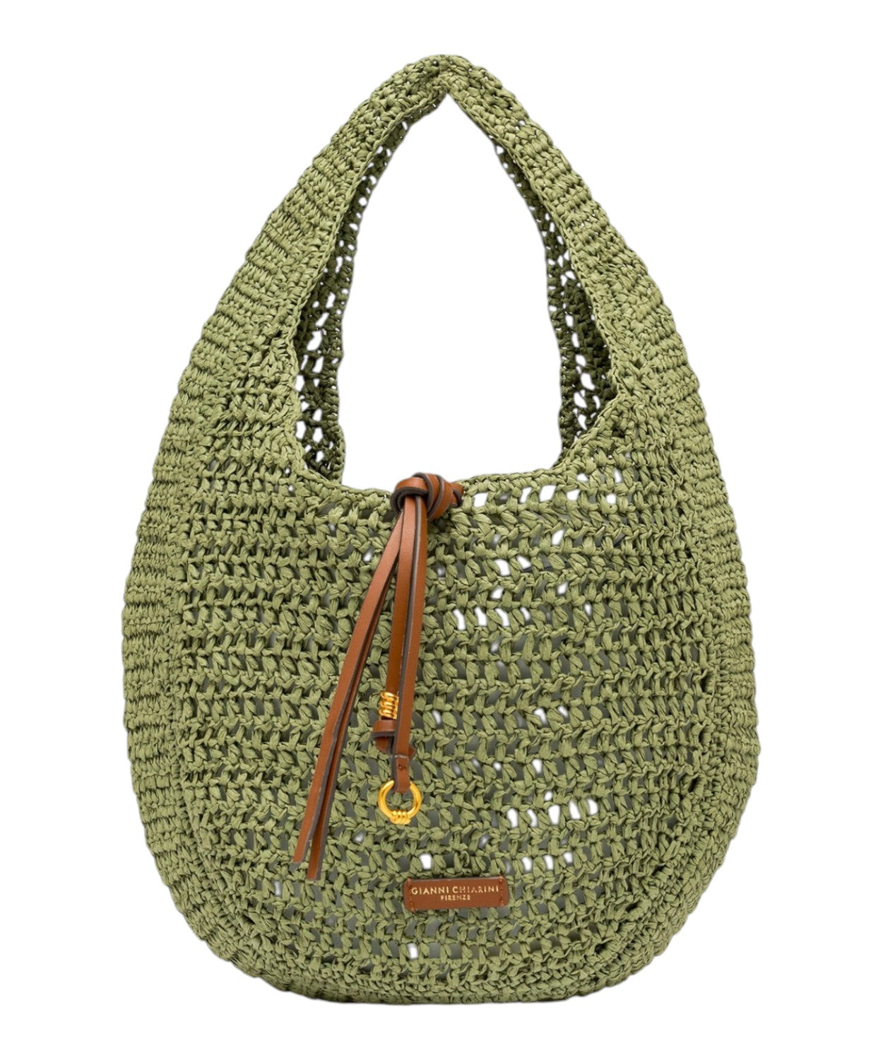 Nefeli Hobo Tasche aus gehäkeltem Strohhut