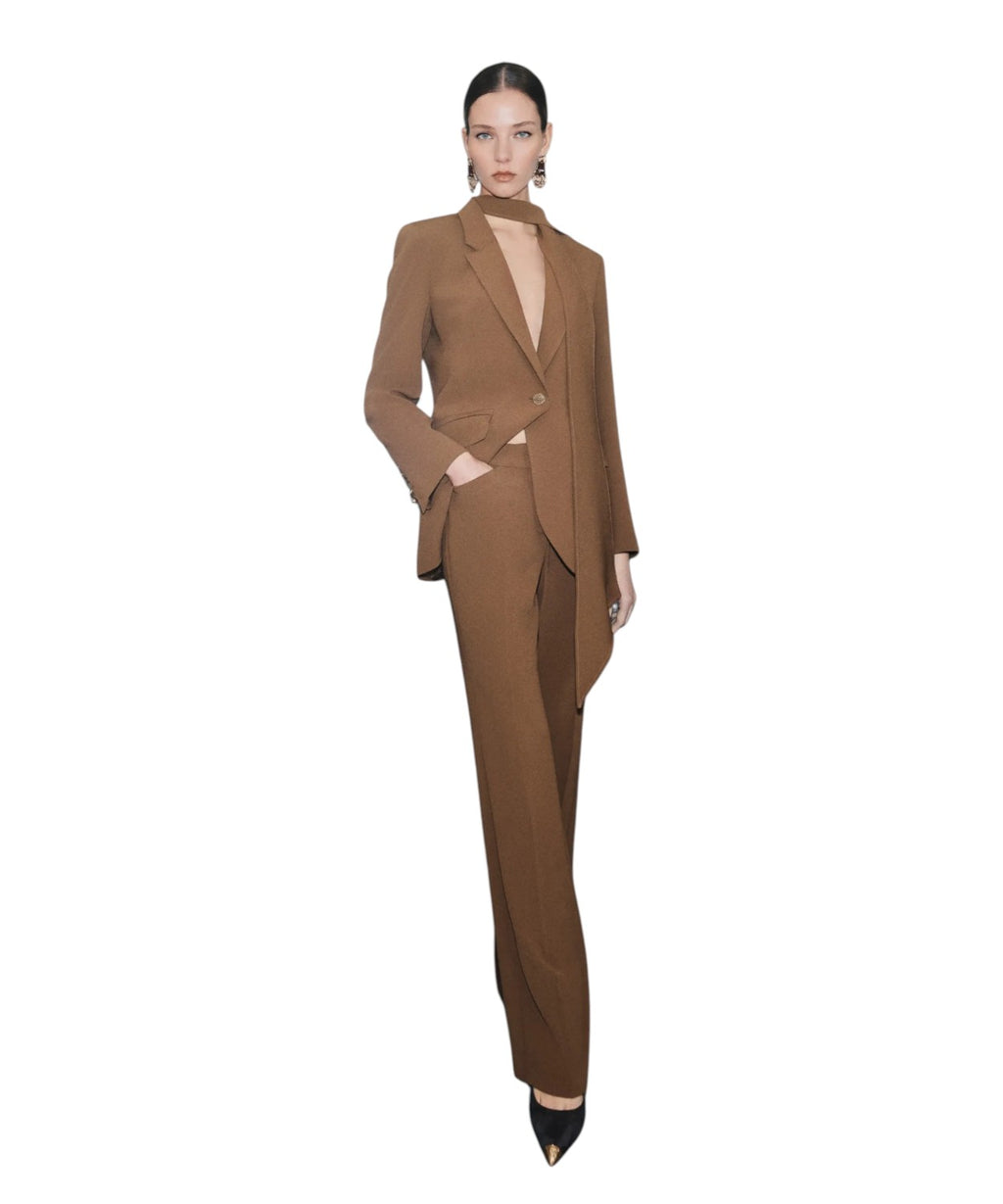 Marella Pantalone Donna Mini Flare Crêpe Satin