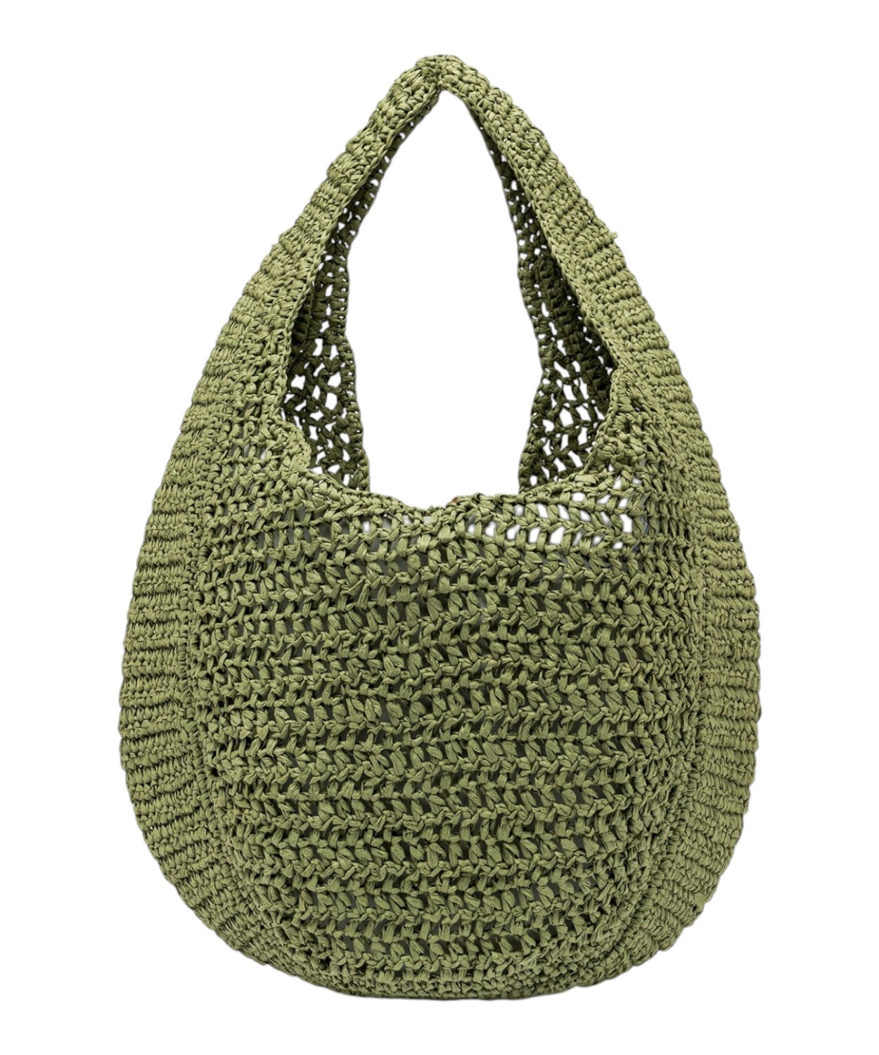 Nefeli Hobo Tasche aus gehäkeltem Strohhut