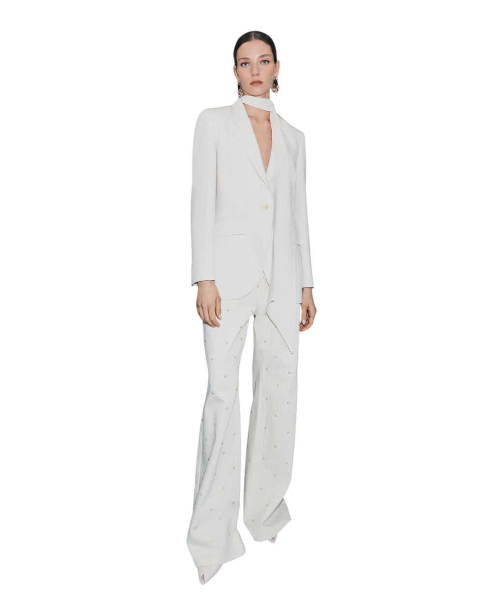 Giacca Donna in Satin con Sciarpa Coordinata