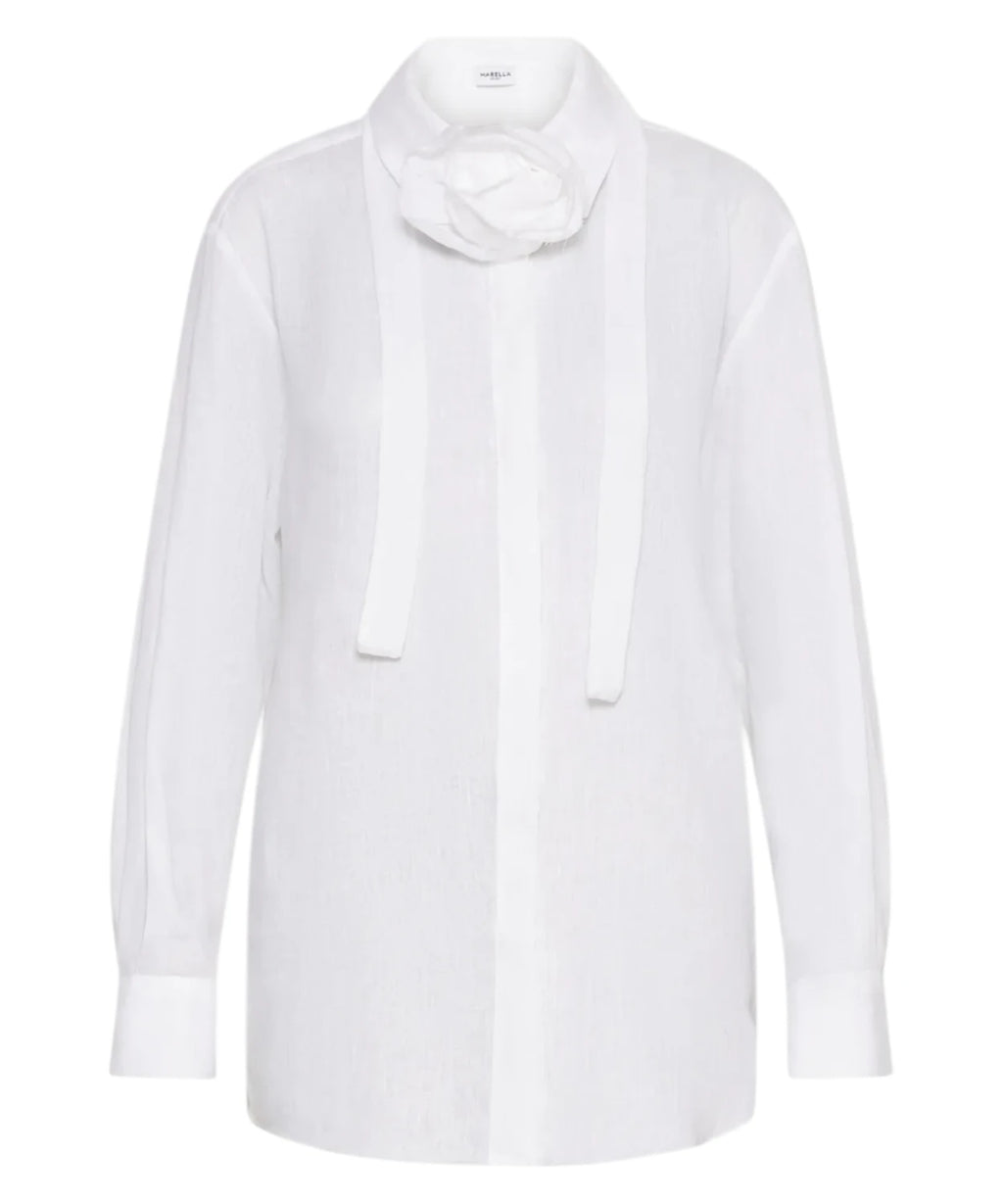 Camicia Marella EDITORE in Puro Lino con Sciarpina