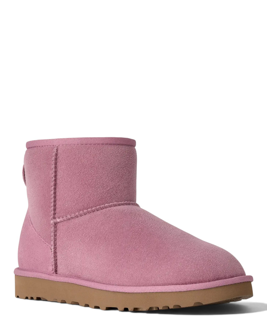 Stivali UGG Donna Classic Mini II in Montone e Pelle Scamosciata