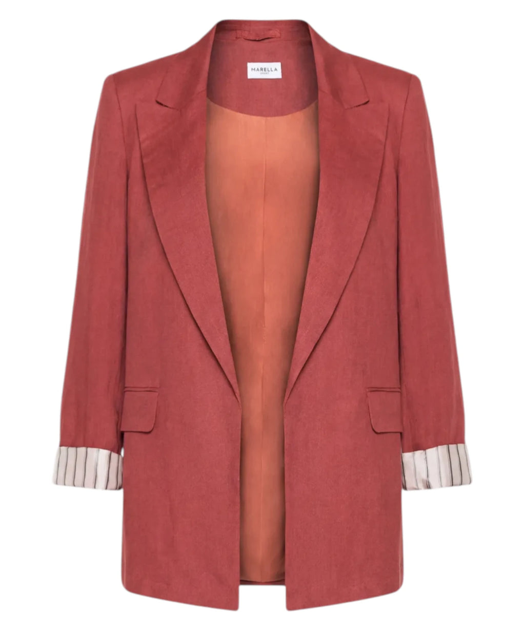 Blazer in puro lino Marella SAUNA con Risvolto