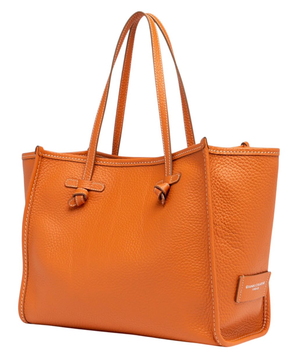 Gianni Chiarini Marcella Shopping Bag in Double Bubble Leather with Pouch