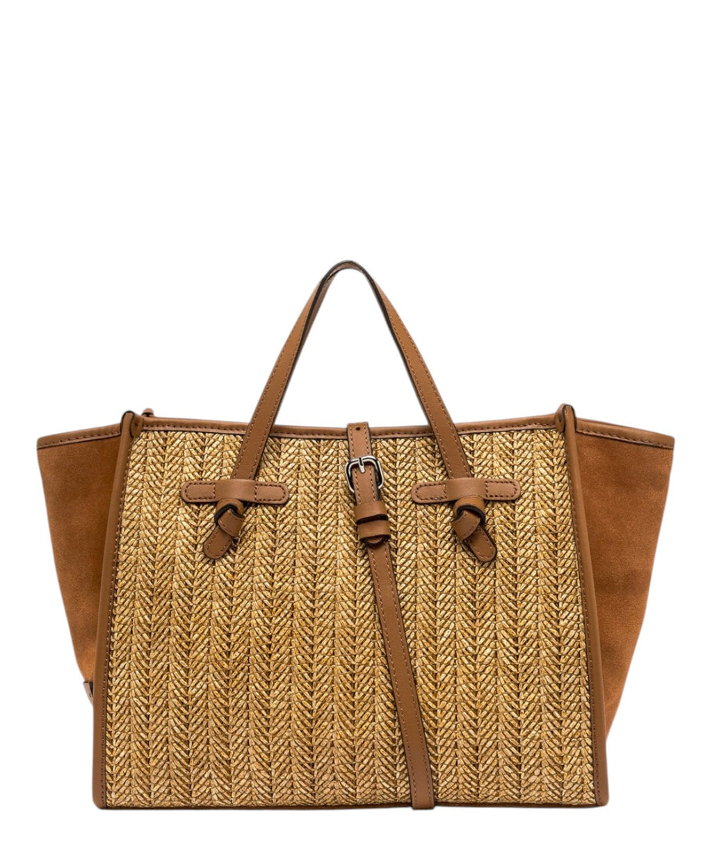 Borsa Gianni Chiarini Miss Marcella 32 in paglia e suede