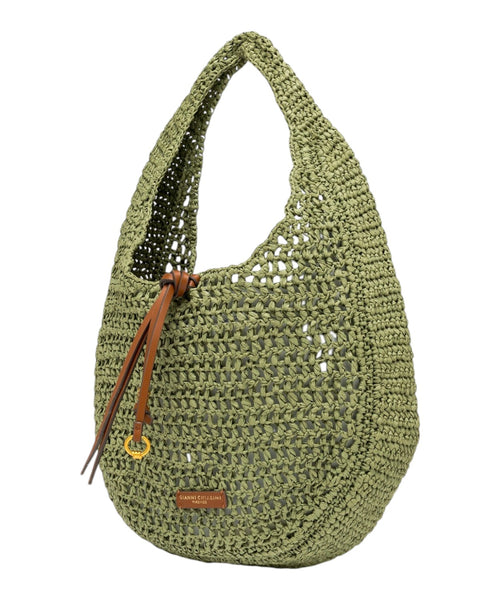 Borsa Nefeli Hobo iš pintos skiautinės medžiagos