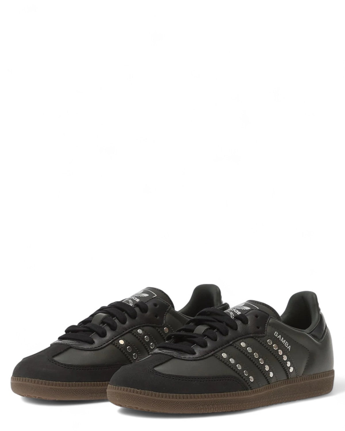 Samba OG W Core Black con 3-Stripes Metalliche-Adidas Originals-Sneakers-Vittorio Citro Boutique
