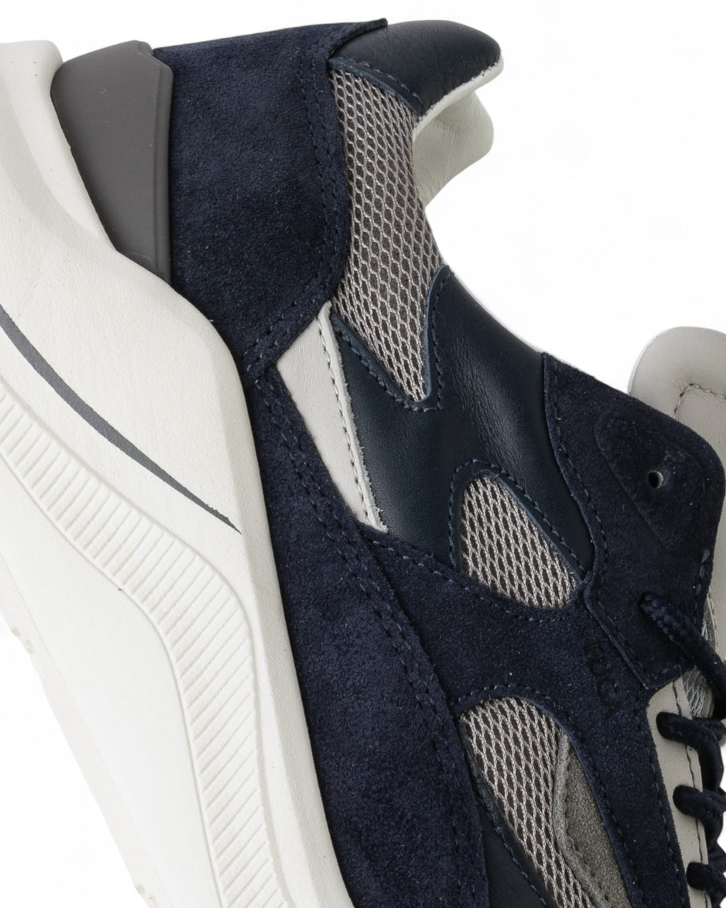 Sneakers FG Mesh Gray in Pelle e Tessuto-D.A.T.E.-Sneakers-Vittorio Citro Boutique