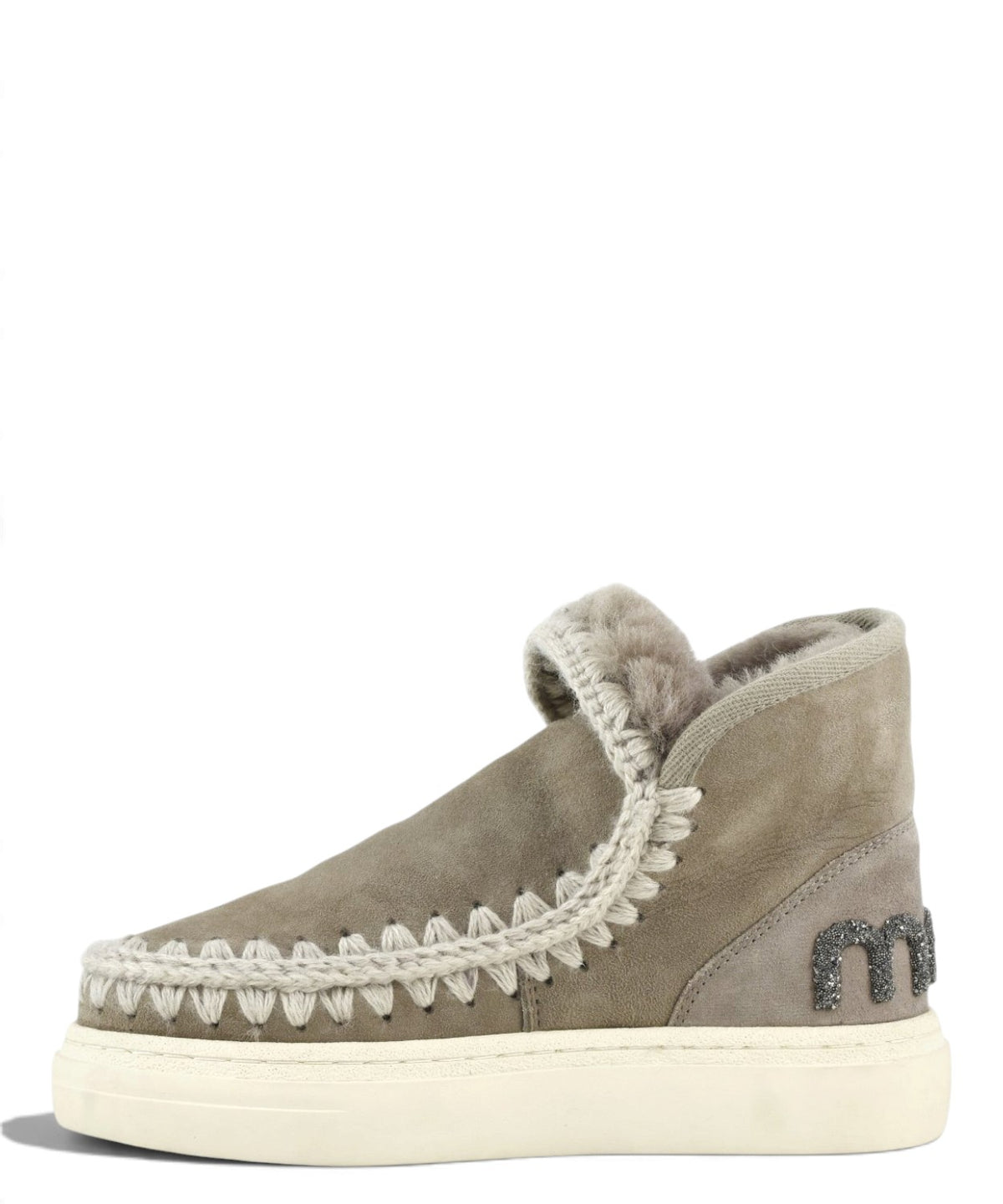 Mou Eskimo Sneaker Bold Glitter Logo en piel de oveja