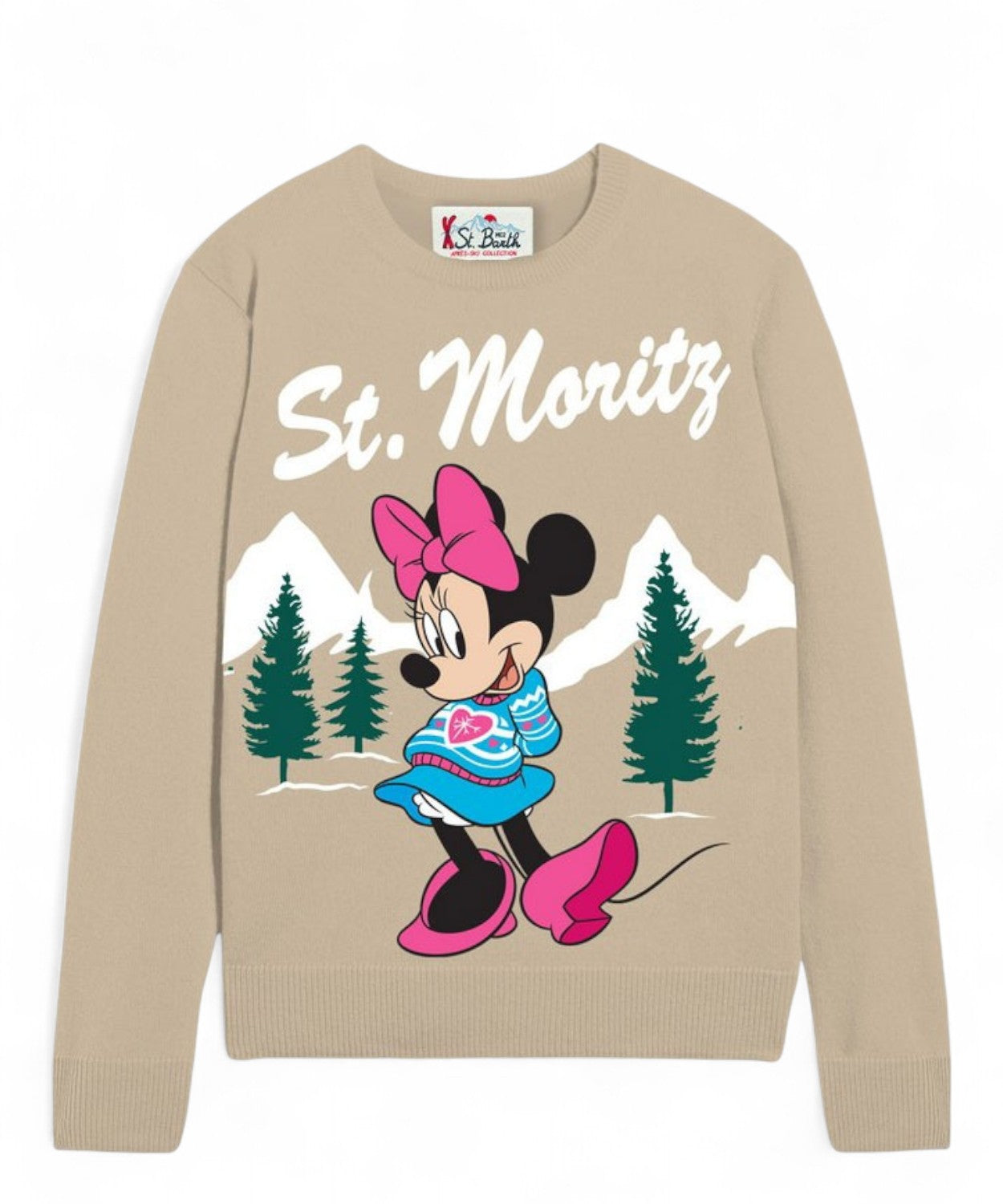 Maglione girocollo New Queen con Ricamo Minnie-Mc2 Saint Barth-Maglieria-Vittorio Citro Boutique