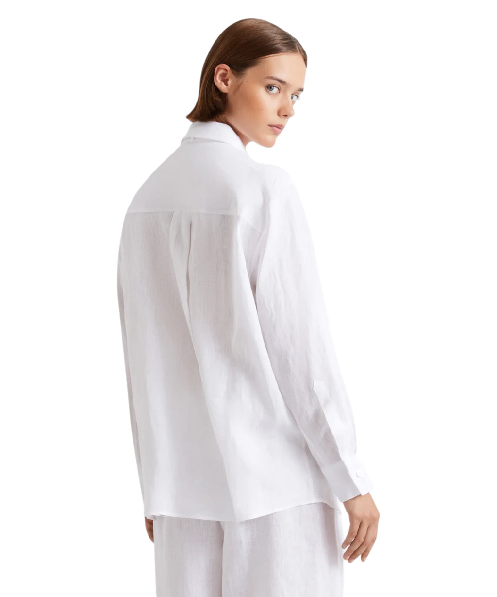 Camicia Marella EDITORE in Puro Lino con Sciarpina