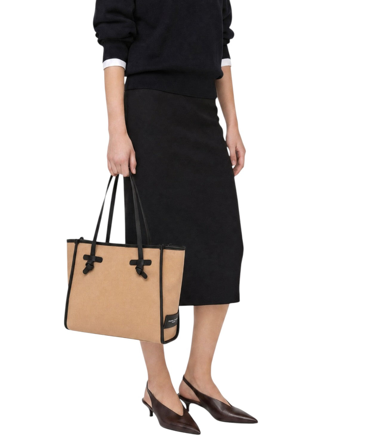 Borsa a spalla Marcella Medium Gianni Chiarini in Canvas