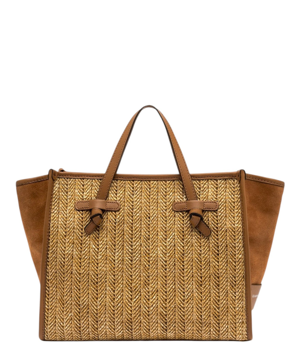 Borsa Gianni Chiarini Miss Marcella 32 in paglia e suede