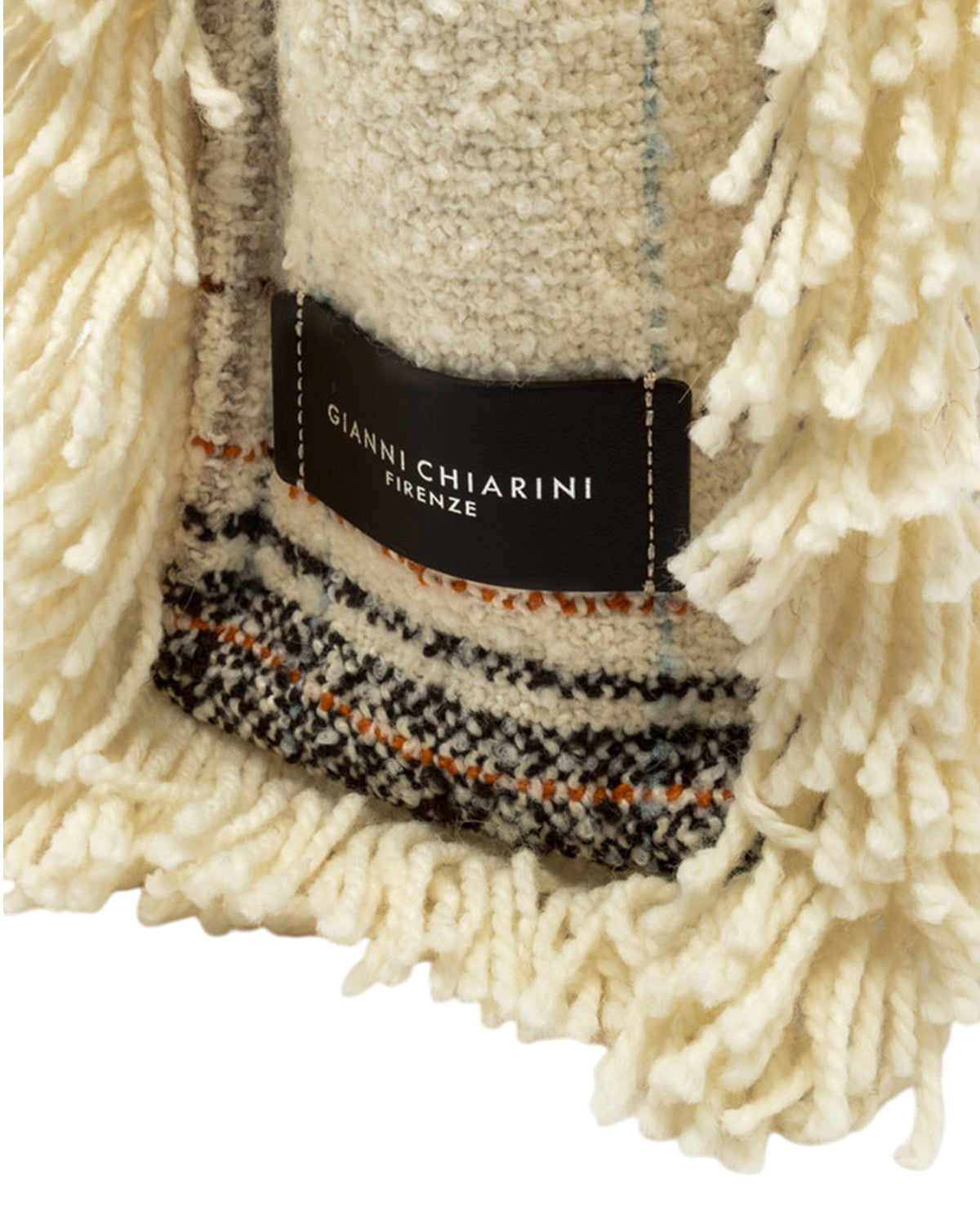 Shopping Bag Marcella effetto plaid con frange-Gianni Chiarini-Borse a spalla-Vittorio Citro Boutique