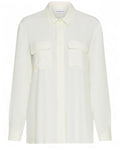 Camicia in misto seta con tasche applicate-Marella-Camicie-Vittorio Citro Boutique