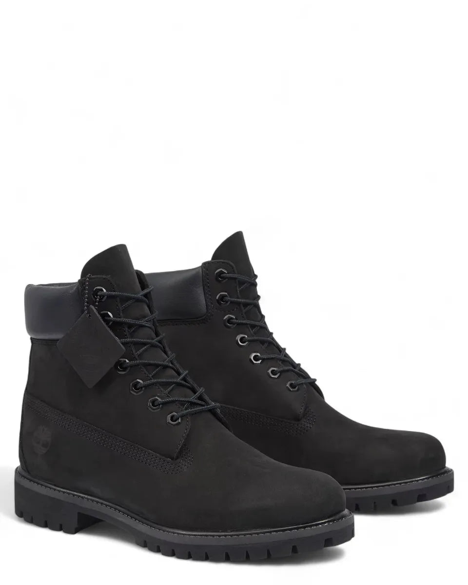 Stivaletti Timberland in Nubuck Nero Impermeabile-Stivali-TIMBERLAND-Vittorio Citro Boutique