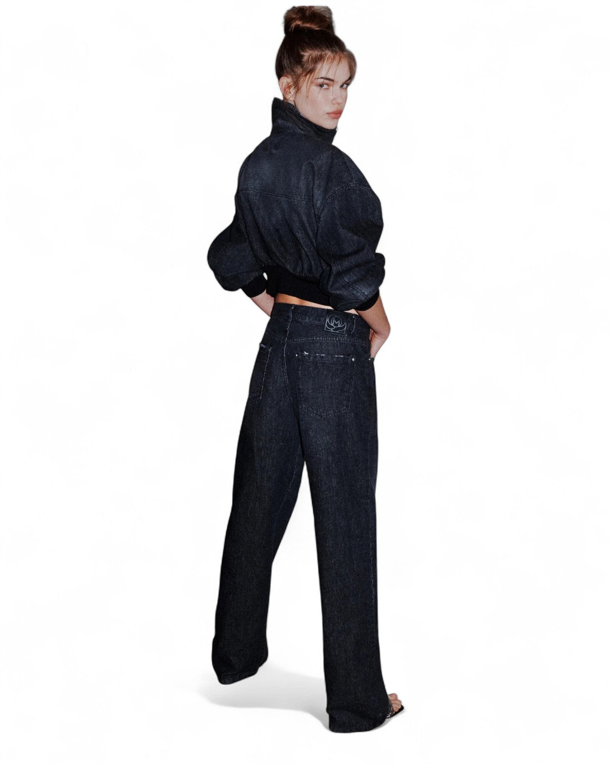 Jeans straight in denim di cotone-Marella-Jeans-Vittorio Citro Boutique