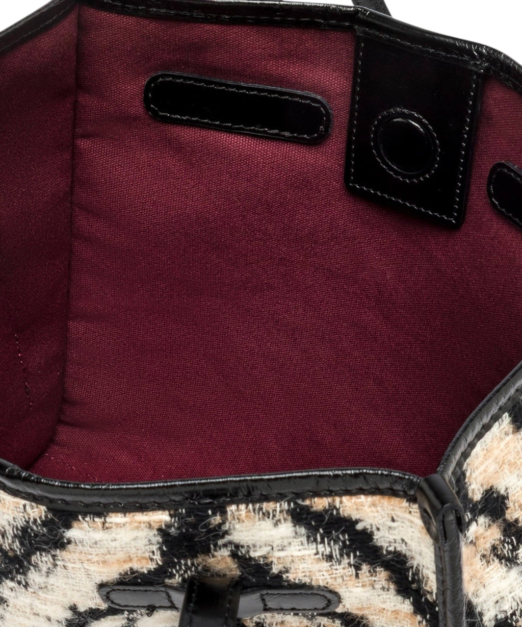 Gianni Chiarini Marcella Zebra Bag in Wool Blend