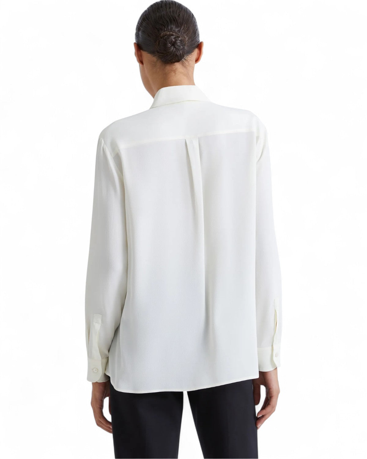 Camicia in misto seta con tasche applicate-Marella-Camicie-Vittorio Citro Boutique