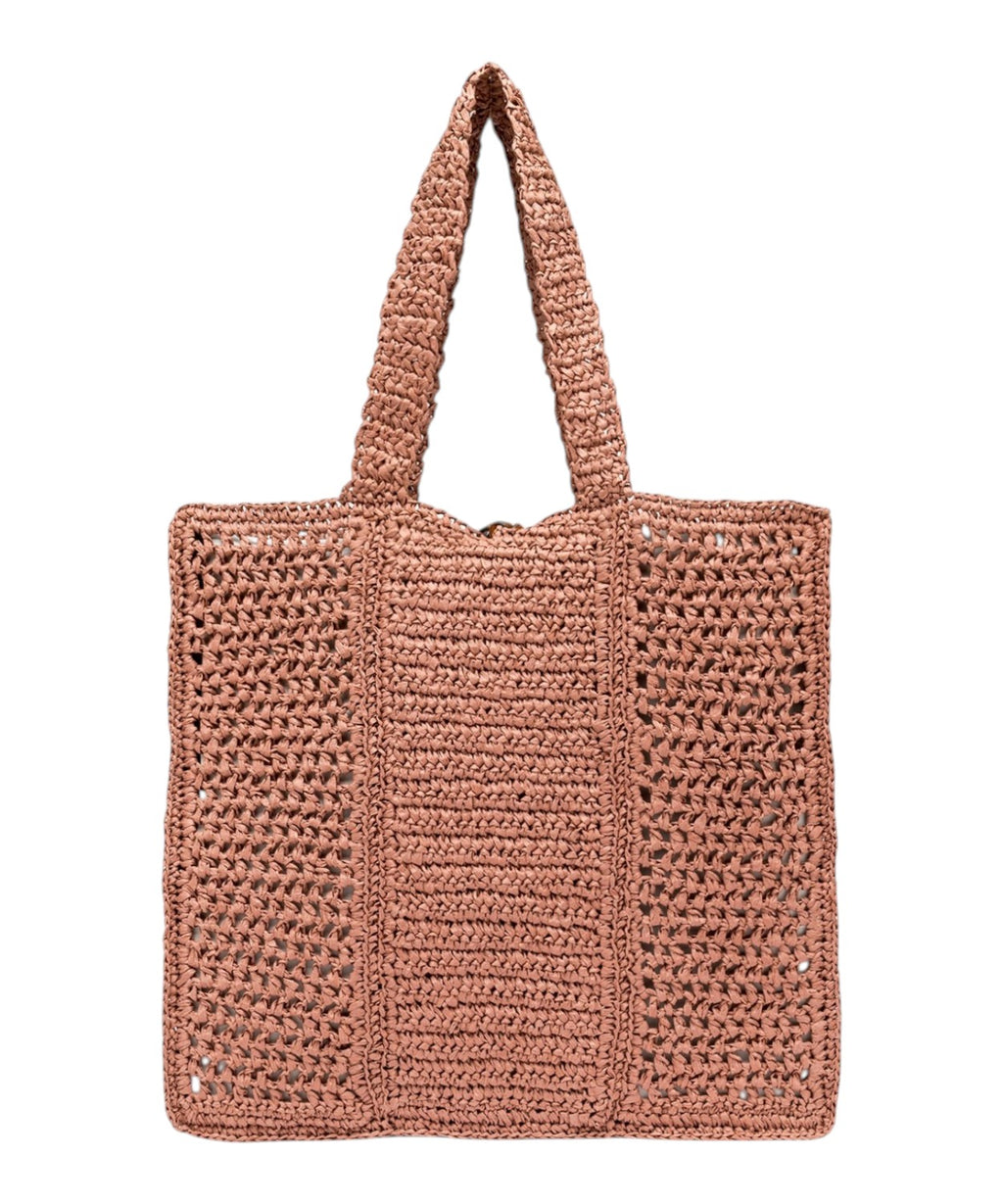 Gianni Chiarini Nefeli Shopper aus gehäkeltem Stroh