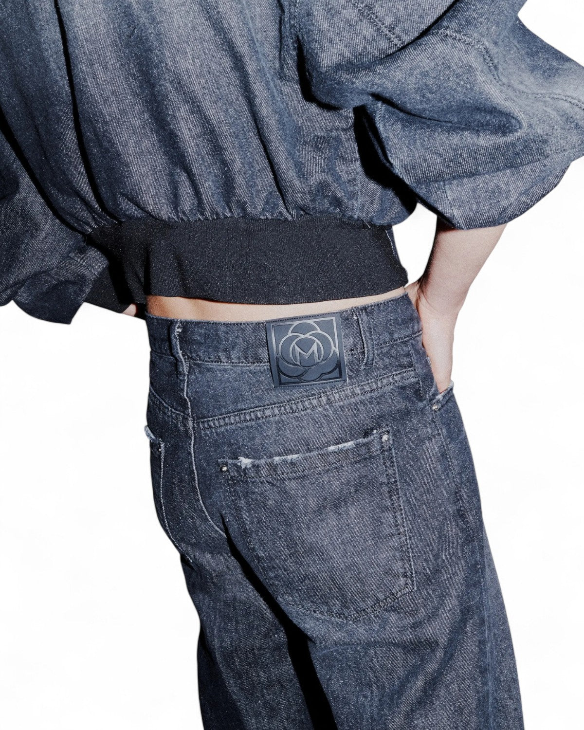 Jeans straight in denim di cotone-Marella-Jeans-Vittorio Citro Boutique