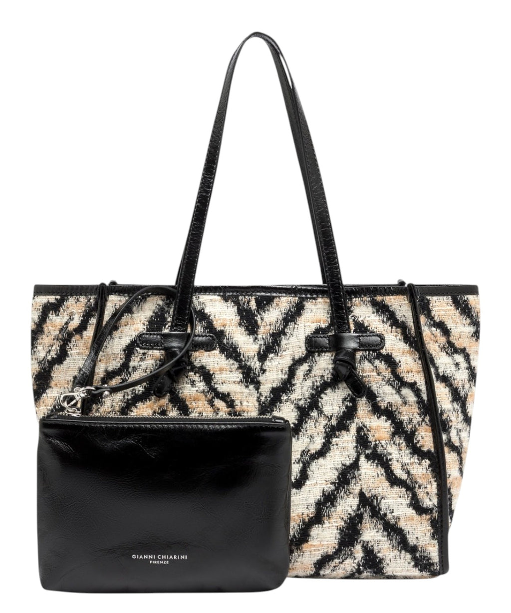 Gianni Chiarini Marcella Zebra Bag in Wool Blend
