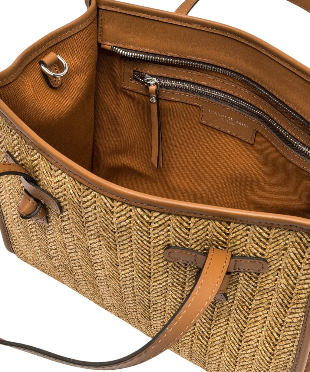 Borsa Gianni Chiarini Miss Marcella 32 in paglia e suede