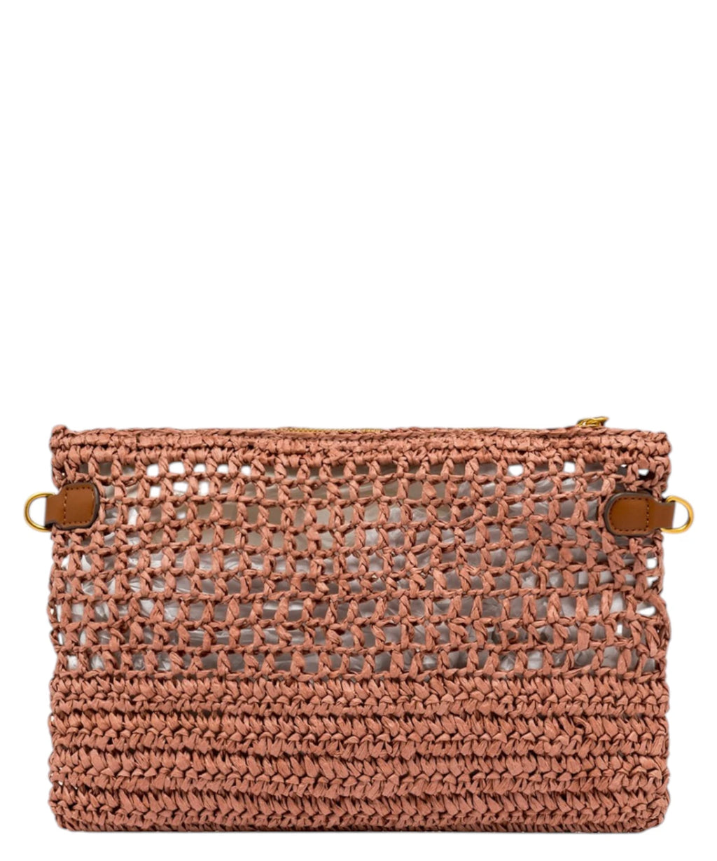 Gianni Chiarini Nefeli Pouch in Crochet Straw