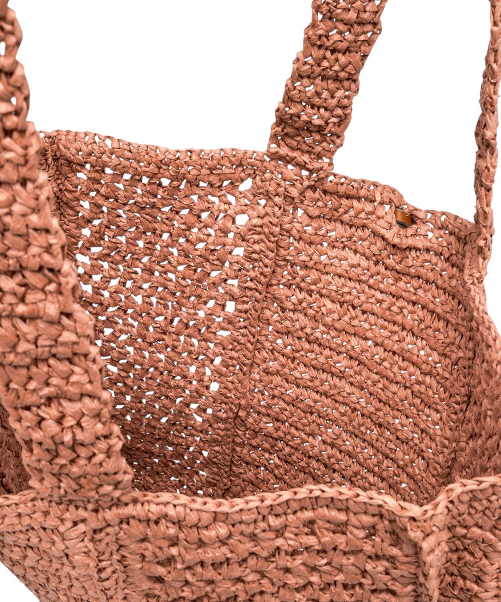 Gianni Chiarini Nefeli Shopper aus gehäkeltem Stroh