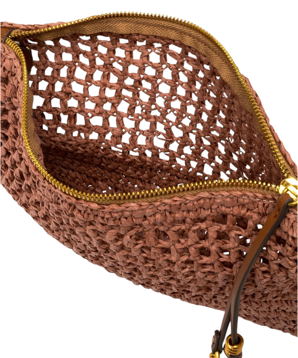 Gianni Chiarini Nefeli Pouch in Crochet Straw