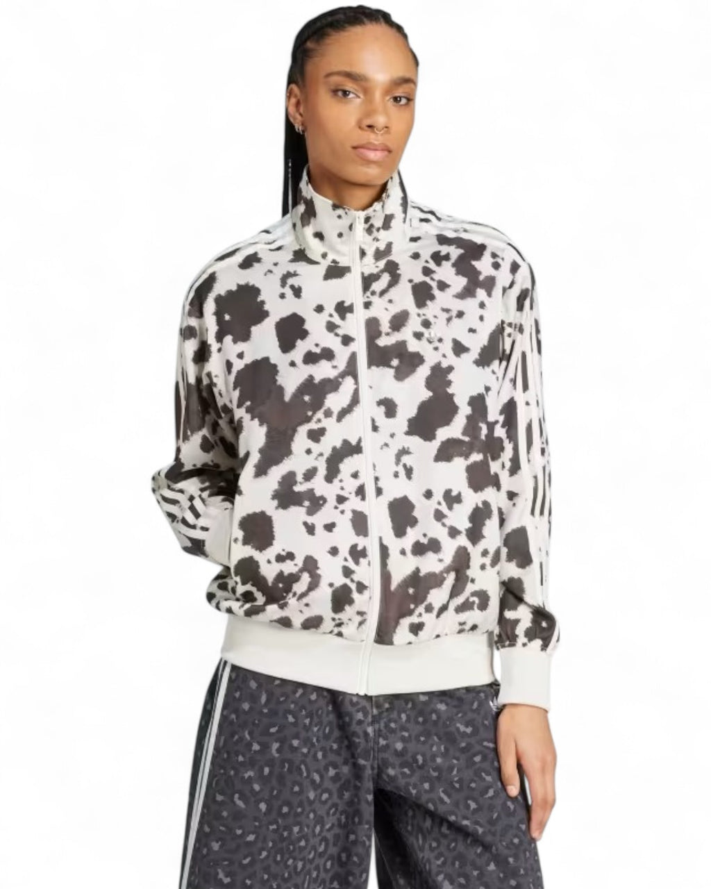 Track Top Muccata in Raso con Zip-Adidas Originals-Felpe-Vittorio Citro Boutique
