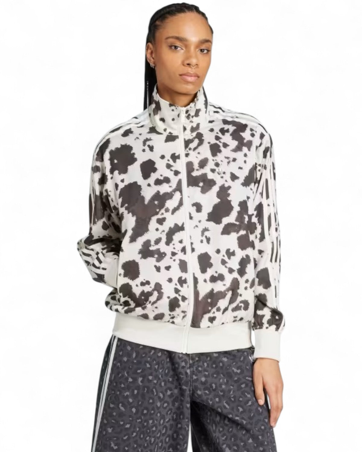 Track Top Muccata in Raso con Zip-Adidas Originals-Felpe-Vittorio Citro Boutique