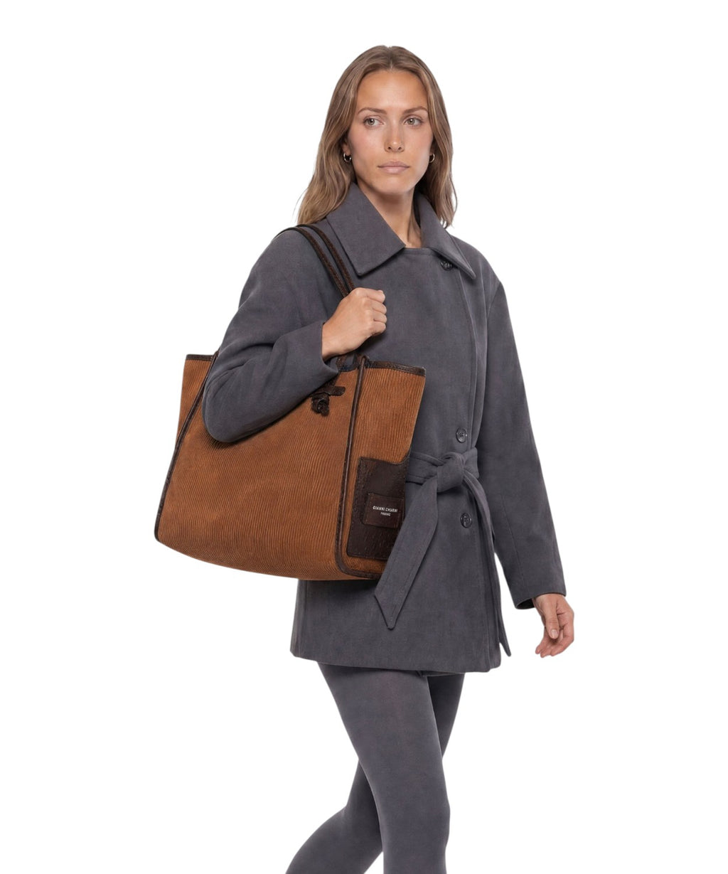 Shoppingtaske Gianni Chiarini Marcella i ruskind