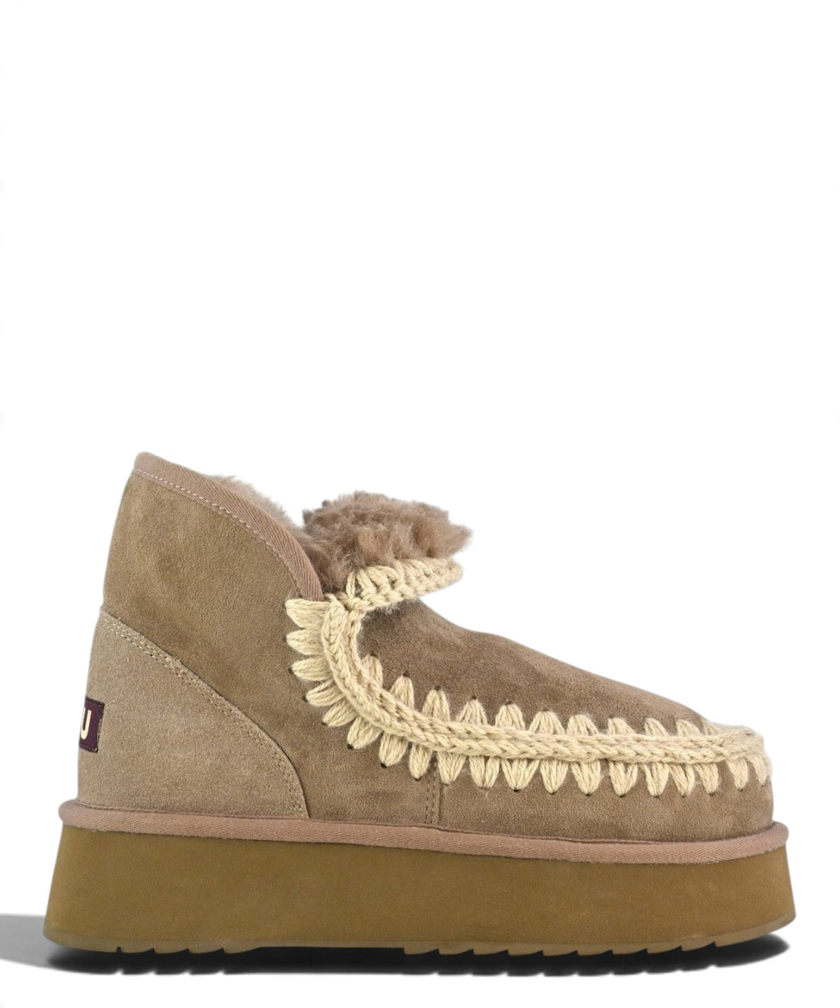 Botas de plataforma Mou Mini Eskimo de ante y piel de borrego