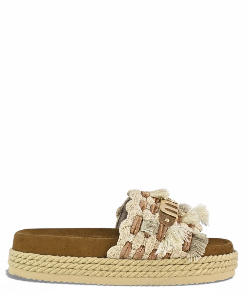 Mou sommer sandaler med frynser