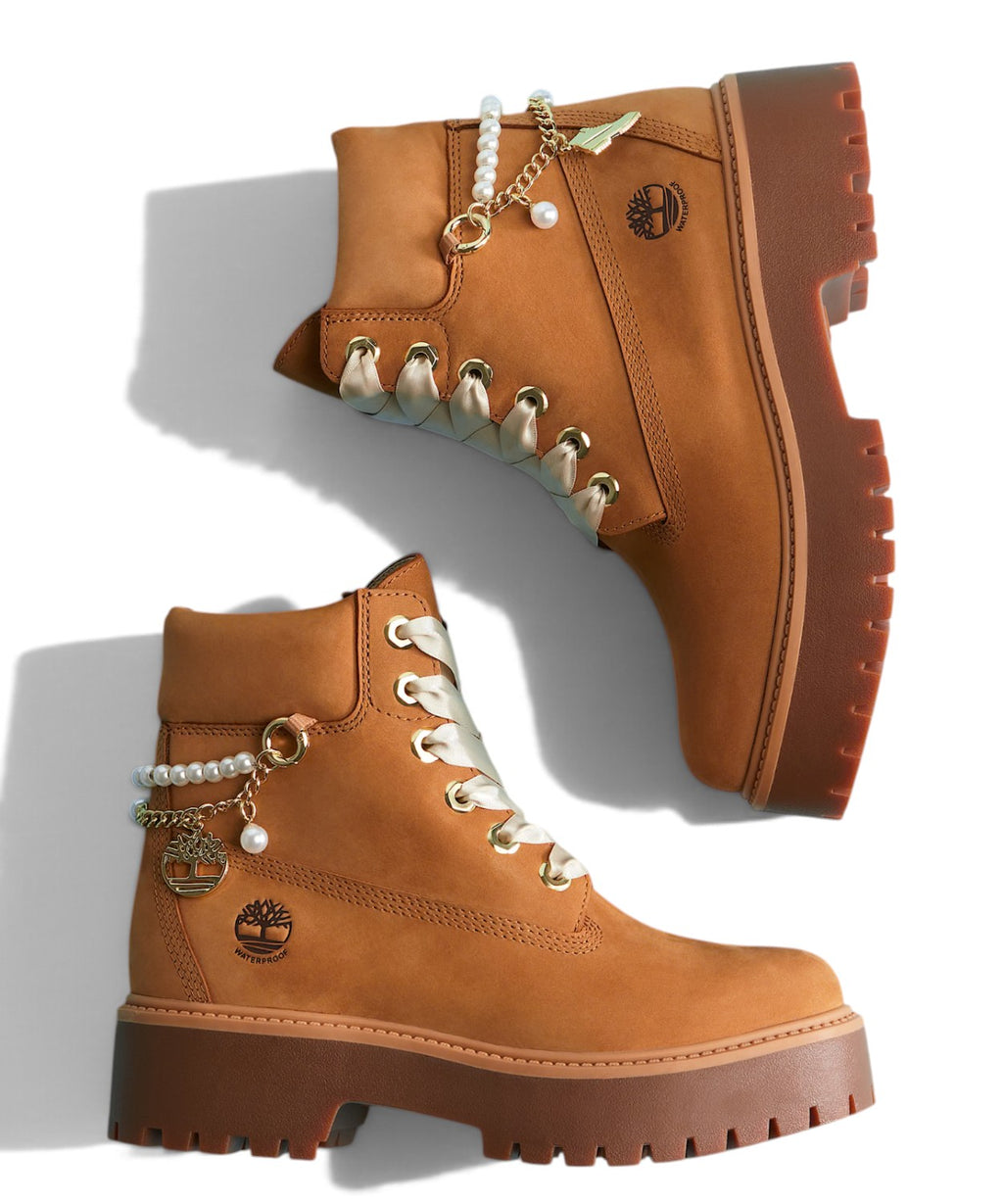 Stilingi „Timberland“ Stone Street 6 colių neperšlampami moteriški auliniai batai su platforma