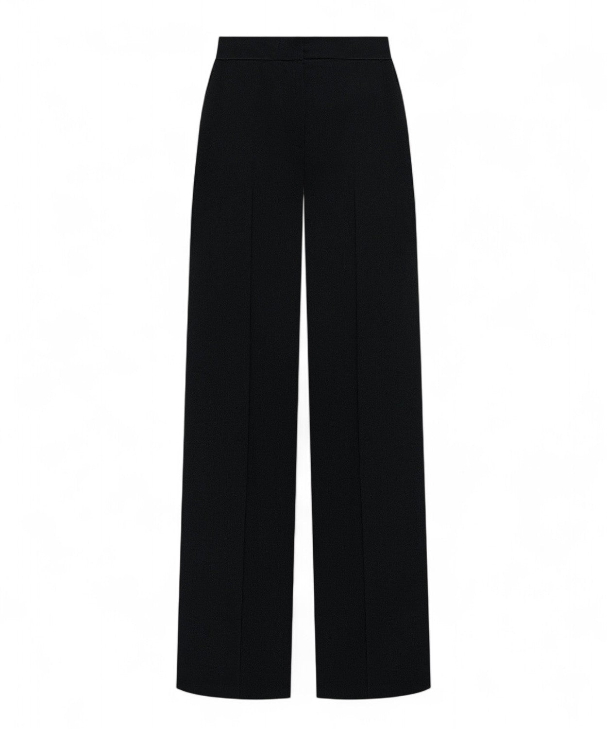 Pantaloni Twinset in Lana Nera con Logo-Twinset-Pantaloni-Vittorio Citro Boutique