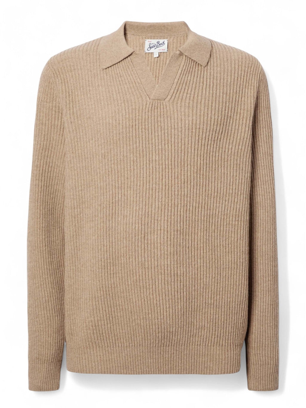 Polo Downing in pura lana merino a coste inglesi-Mc2 Saint Barth-Maglieria-Vittorio Citro Boutique