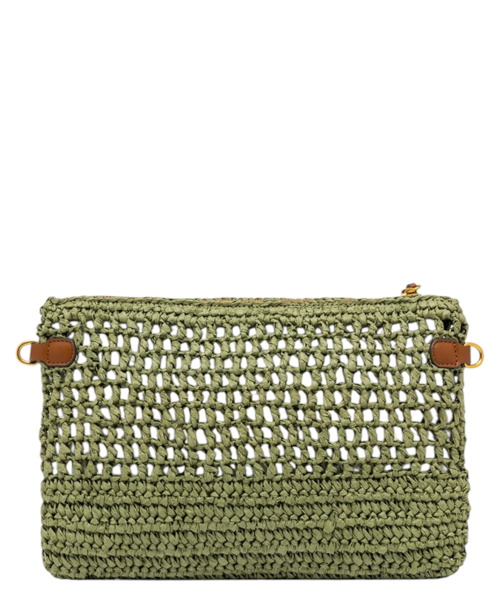 Gianni Chiarini Nefeli Pouch in Crochet Straw