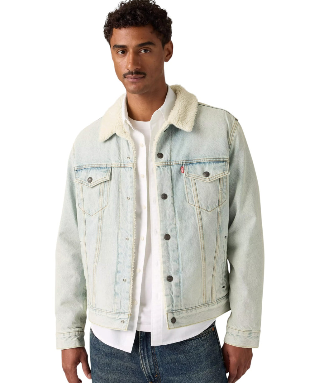 Levi’s Trucker Type III Jeansjacke mit Sherpa-Futter