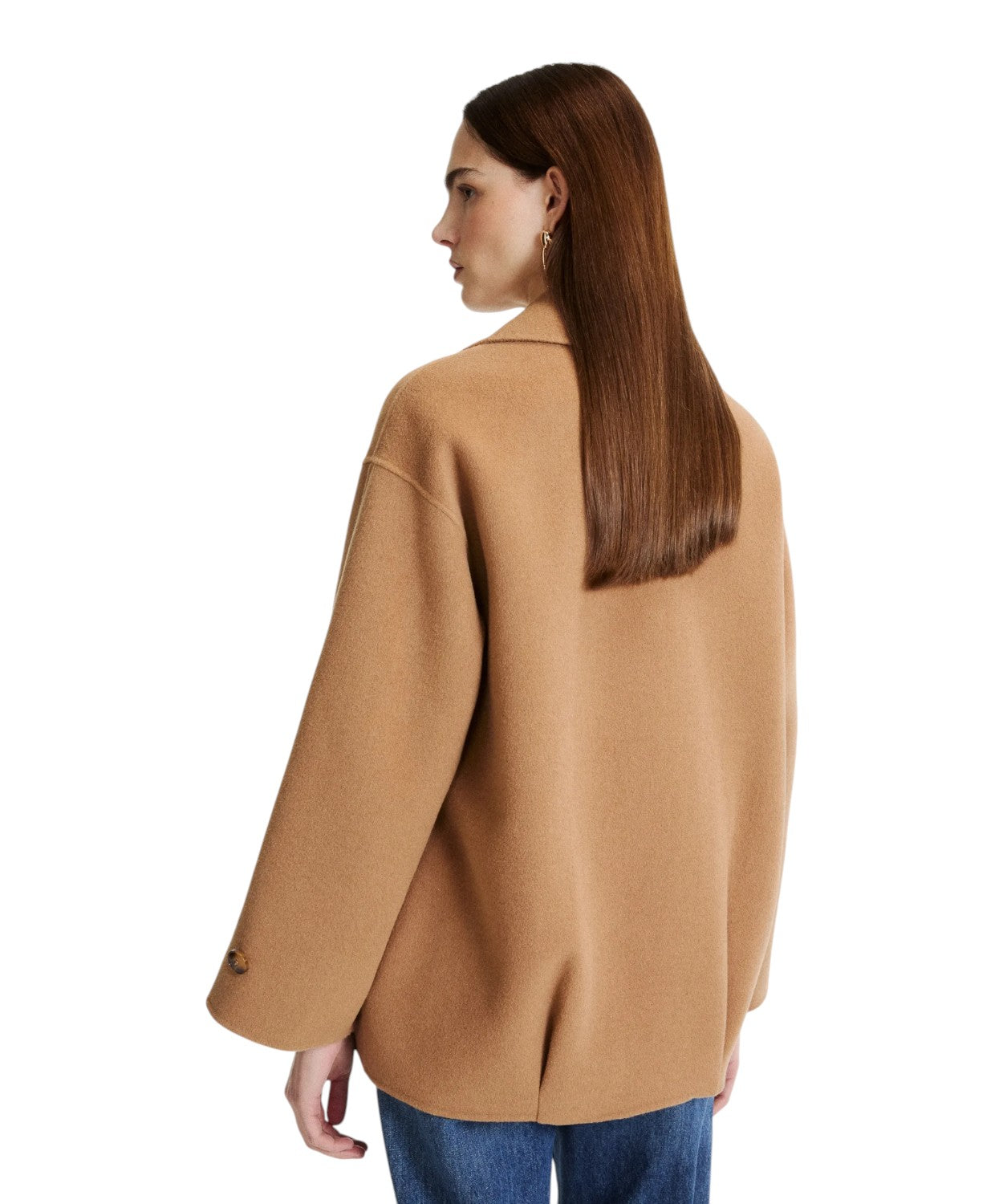 Blouson Donna in Misto Lana con Chiusura Doppiopetto