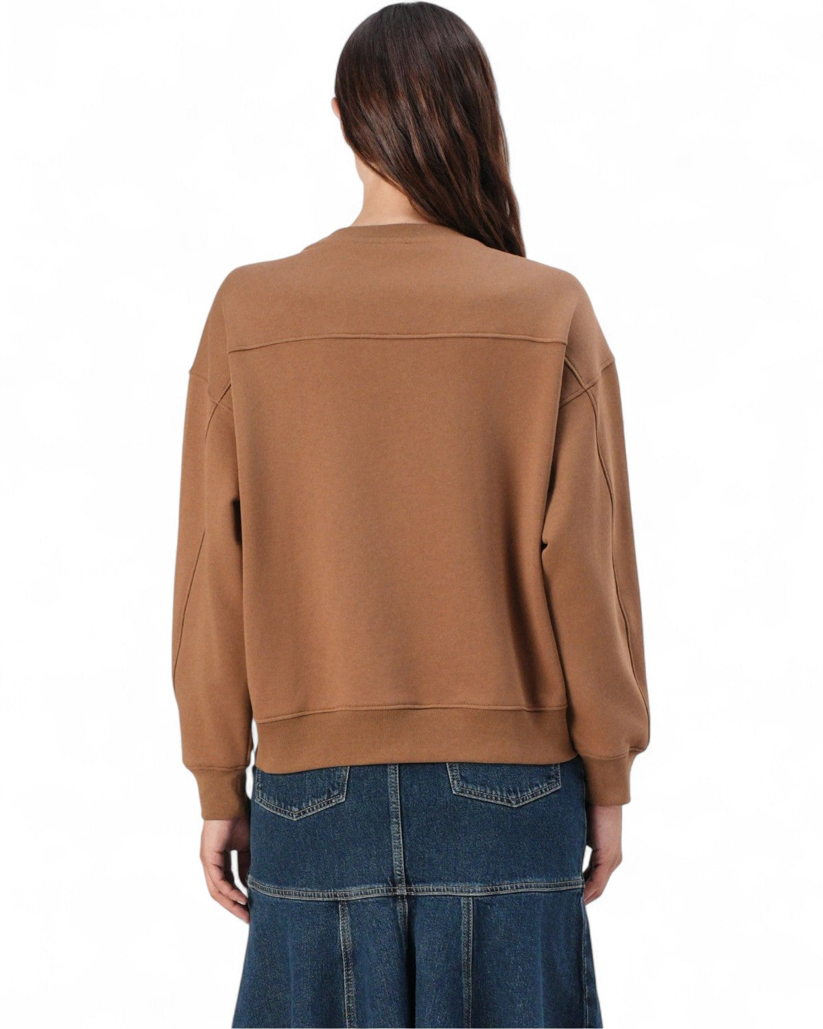 Felpa Girocollo con Ricamo Gioiello Love Birds-Pinko-Maglieria-Vittorio Citro Boutique