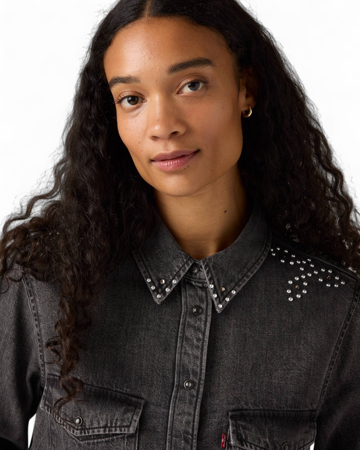 Camicia Western in Denim con Borchie-LEVI'S-Camicie-Vittorio Citro Boutique