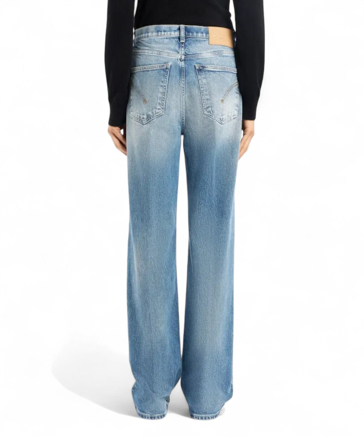 Jeans Francine Wide Leg Denim Stretch-Dondup-Jeans-Vittorio Citro Boutique