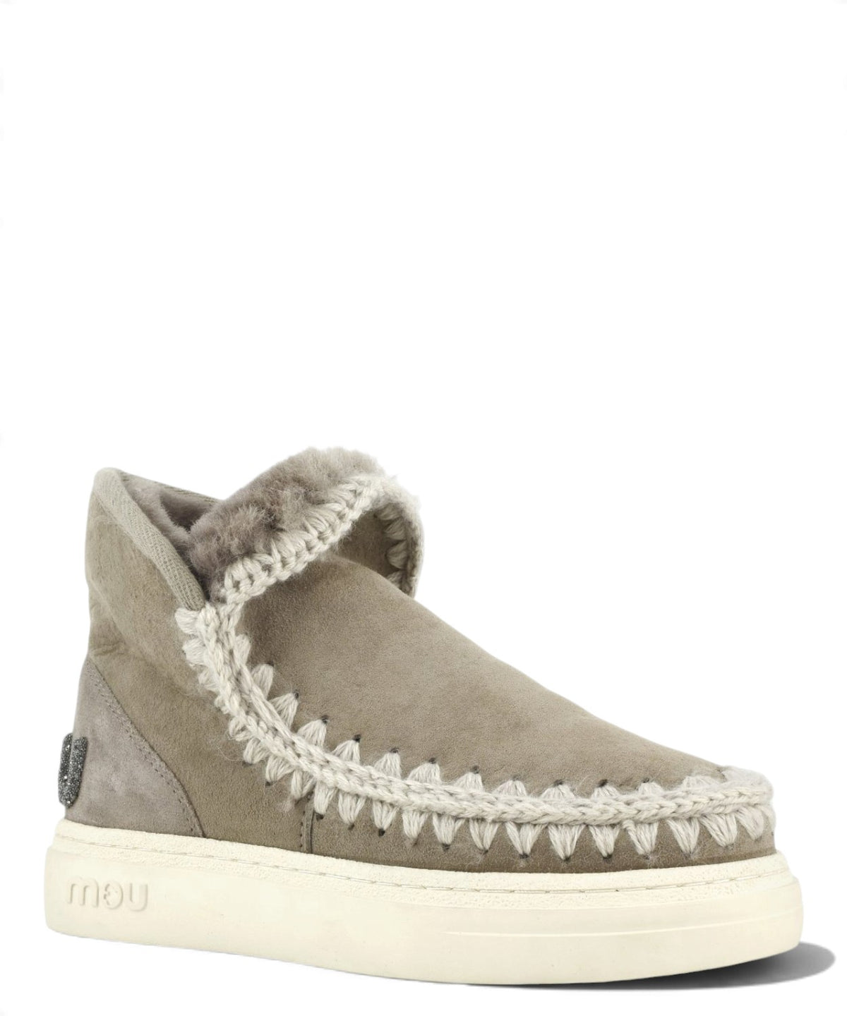 Mou Eskimo Sneaker Bold Glitter Logo en piel de oveja