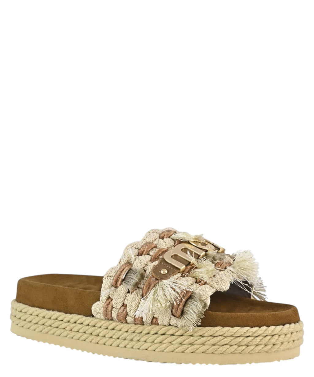 Mou sommer sandaler med frynser