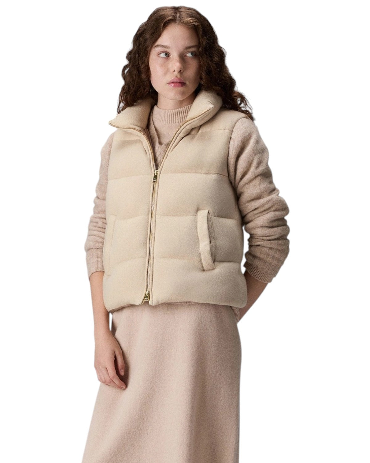 Gilet KENTIGEM in lana pettinata imbottito-Peuterey-Gilet-Vittorio Citro Boutique