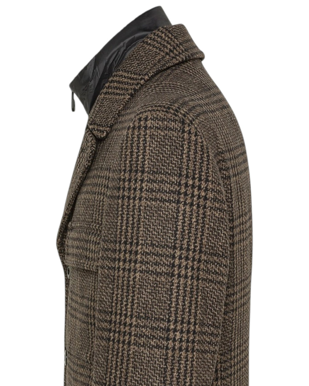 Giacca in panno check con pettorina removibile-Peuterey-Cappotti-Vittorio Citro Boutique